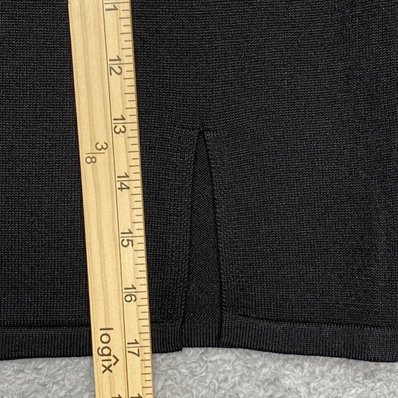 Dee Elly Womens Black White Knitted Two Piece Mini Skirt Set Size XL Crop Top Jr - Picture 12 of 15